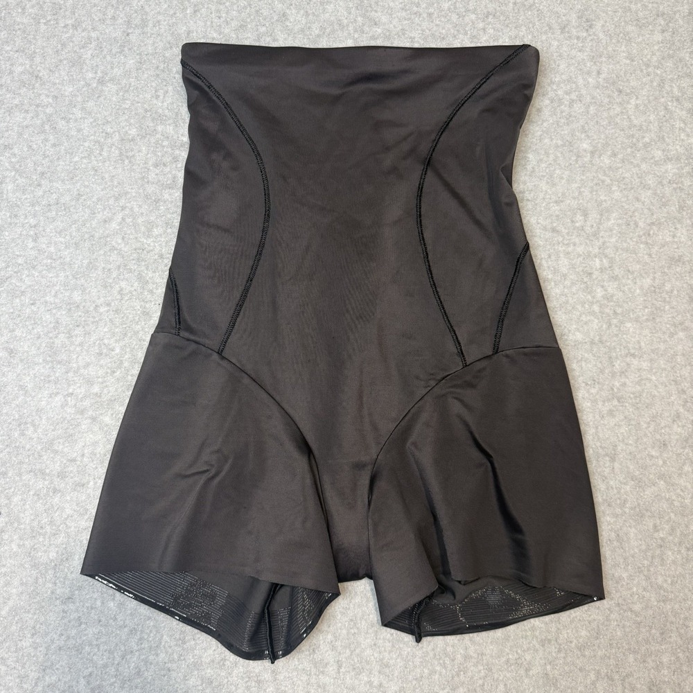 Naomi & Nicole Extra Firm Shapewear Shorts L Black Sculpting High Waist